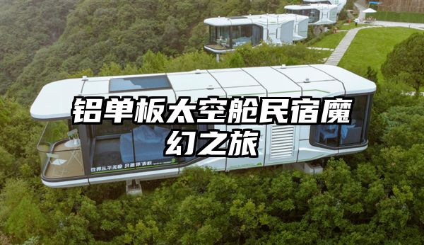 铝单板太空舱民宿魔幻之旅