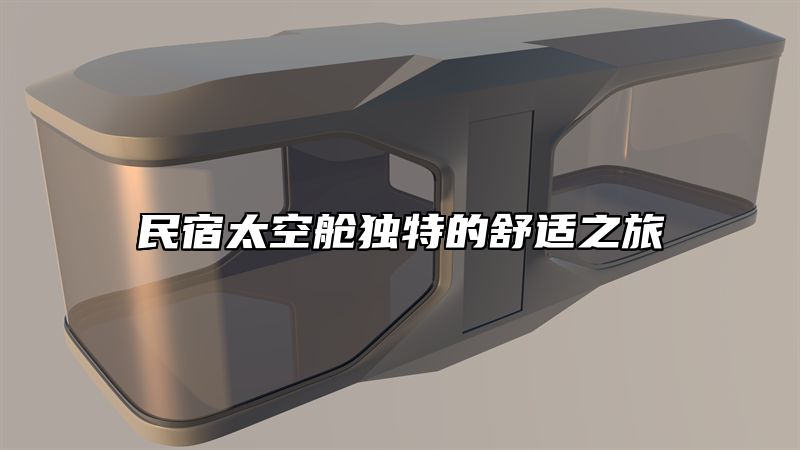 民宿太空舱独特的舒适之旅